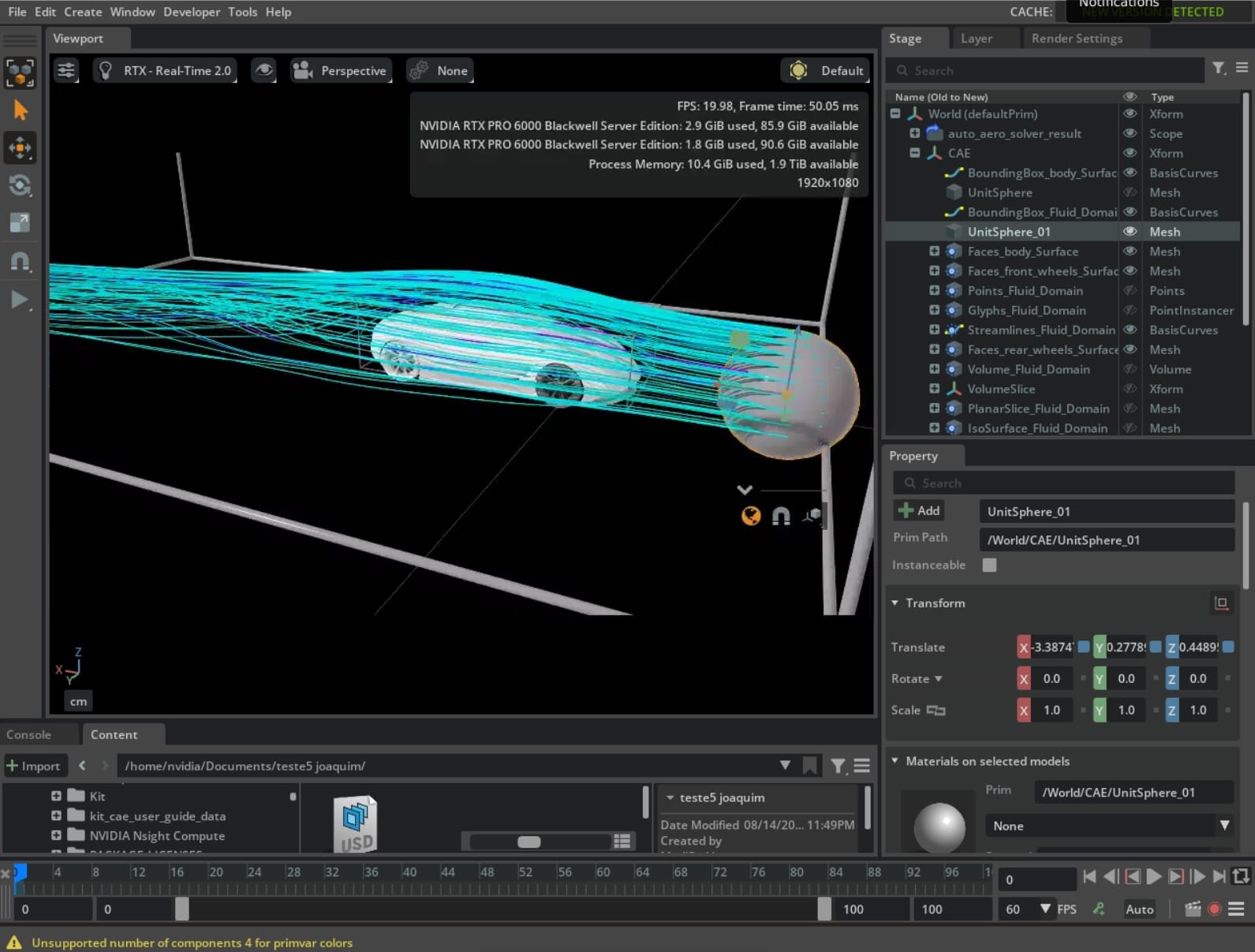 CFD automotive aerodynamics visualization developed with NVIDIA Kit-CAE